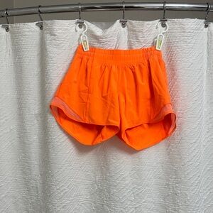 Lululemon Athletica Bright Orange Athletic Shorts